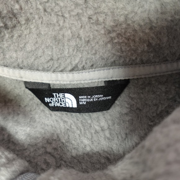 The North Face Vest Size Medium Gray Sweater Fleece Full Zip Gorpcore Logos NEW - Picture 3 of 13